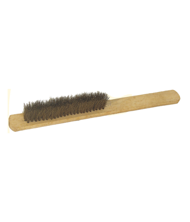 Small Wood Handle Washout Brush 3 Rows of Extra Stiff Bristles | Esslinger